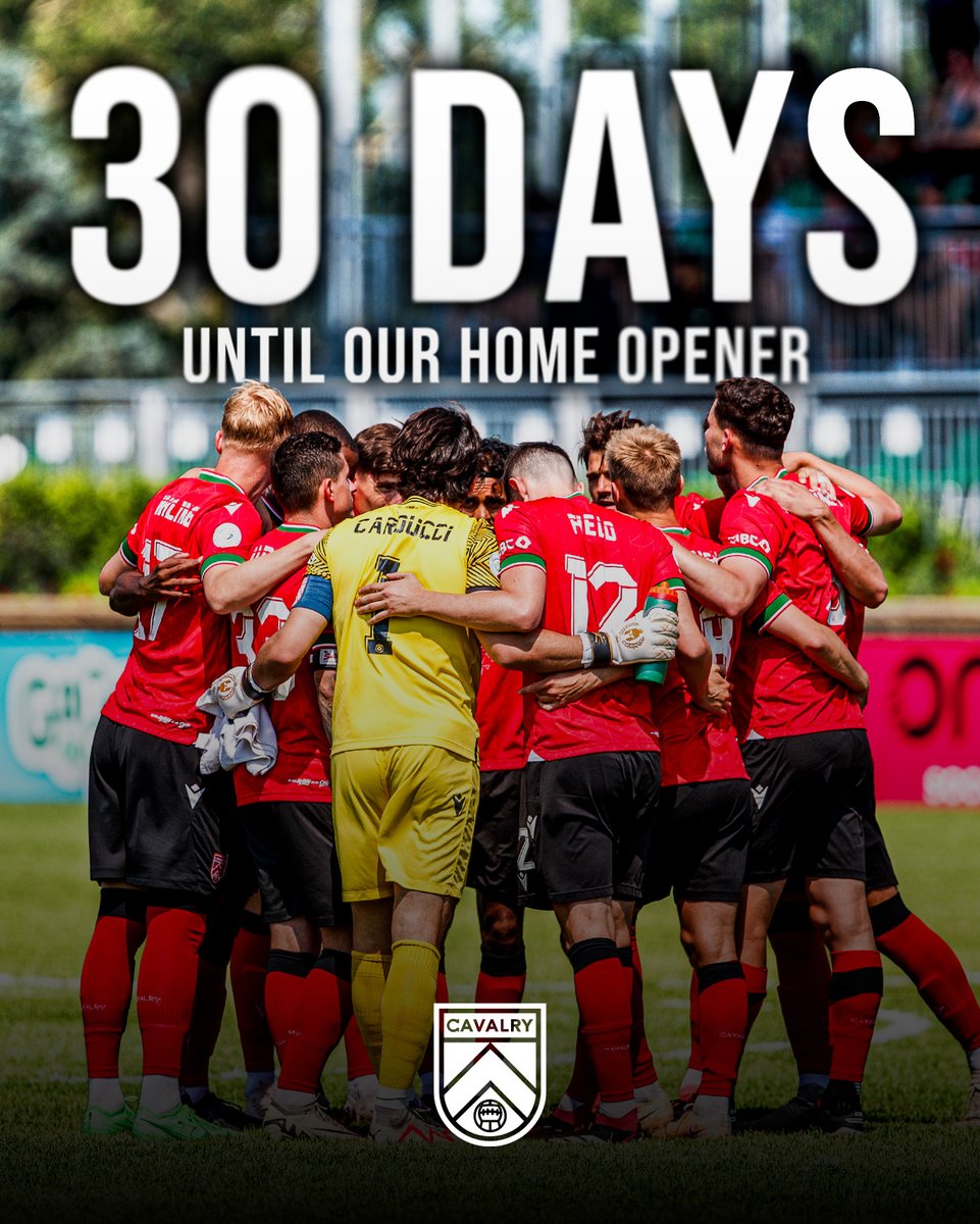 30 DAYS UNTIL WE'RE BACK! 🐎 

#CavsFC