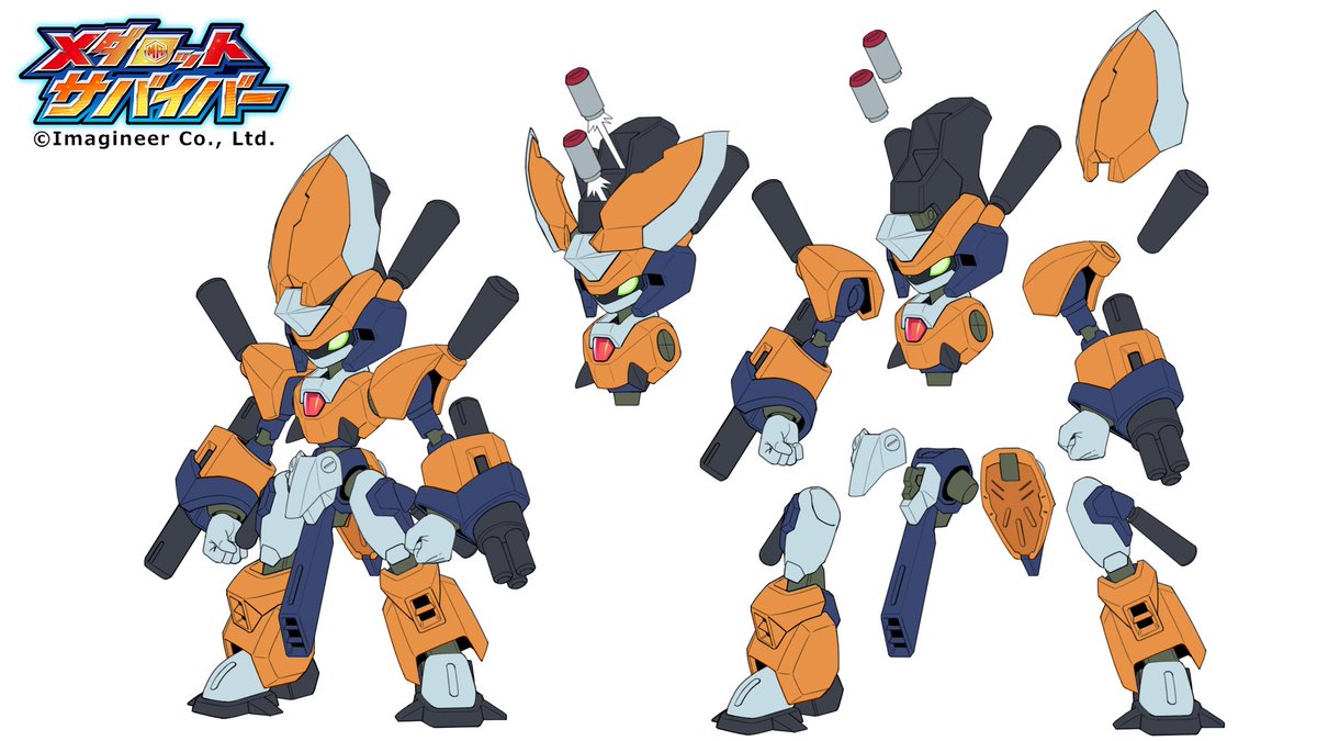 💥#メダサバ 新型KBT機体 貴重な設定画を公開👀／ #メダロットS
