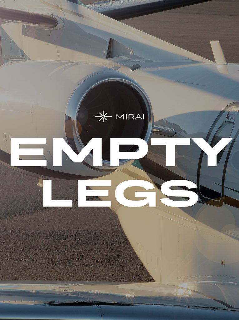 mirai_flights's tweet image. Private jets often return empty – and you can book a seat with up to 70% off.

• Pre-set routes → just book and go
• No waiting, no layovers
• Maximum comfort on board

Check available Empty Legs in MIRAI Flights and book in a few clicks →

#miraiflights#privatejet #emptyleg