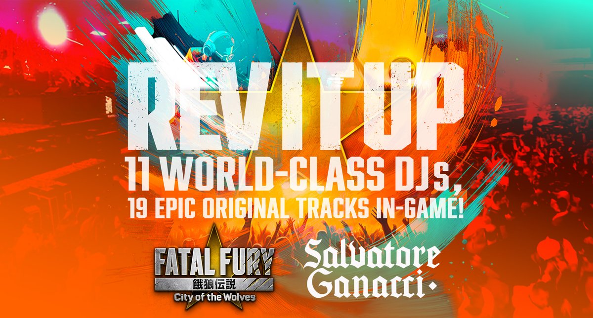 🎧News Flash🎧
11 world-renowned musicians drop into FATAL FURY: City of the Wolves in an incredible collaboration!💿⚡
Salvatore Ganacci serves as collaboration music advisor!🤝

✅Release
snk-corp.co.jp/us/press/2025/…

🐺Official Site
snk-corp.co.jp/official/fatal…

#FatalFury #CotW
