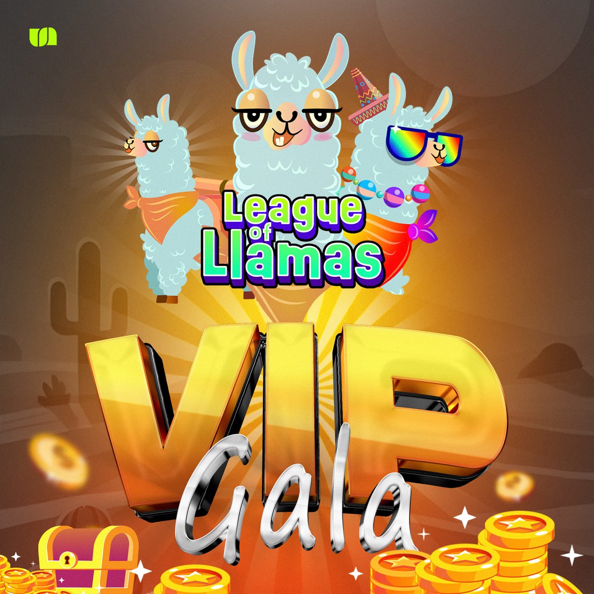 🎉 VIP GALA IS LIVE! 🎉

Your VIP level in League of Llamas is the most important factor for your future $UNITE token allocation. It’s time to level up!

From 9 AM EST, March 19 to 9 AM EST, March 26, invite your friends to join League of Llamas and unlock exclusive rewards!