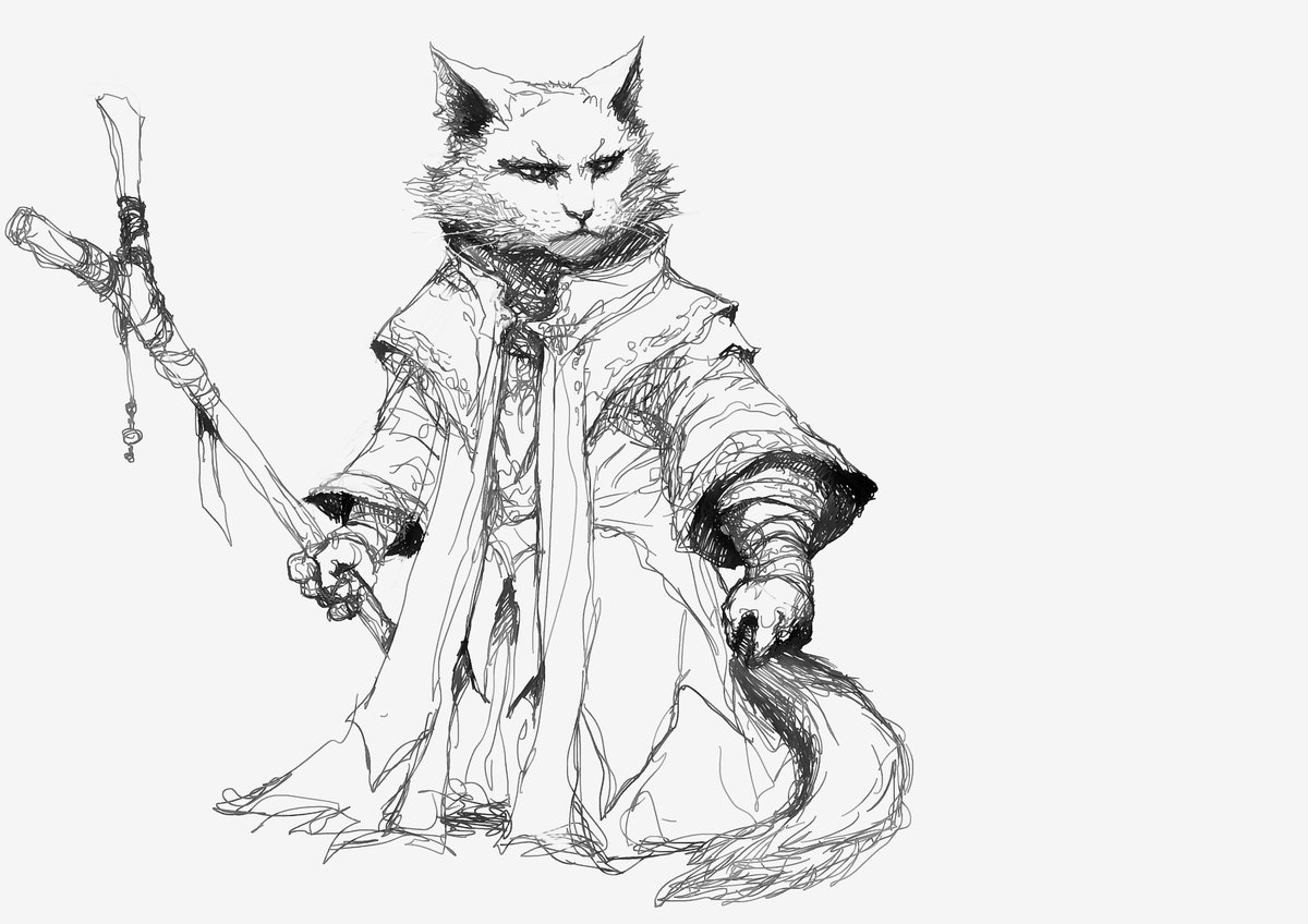 Great sketch of Edgarwix, the cat wizard. Made in Rebelle by Haggen.

More work from the author:
escapemotions.com/community/user…