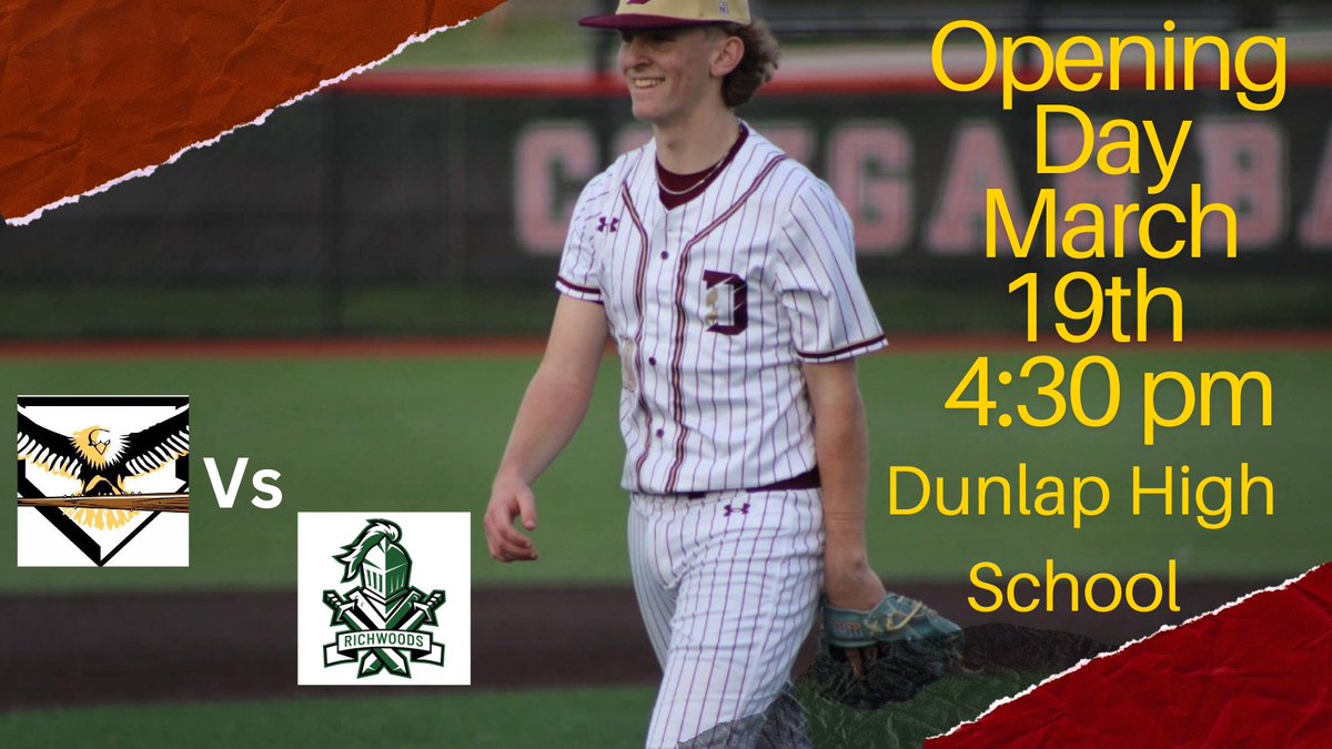 It’s opening day! First pitch is at 4:30 PM.