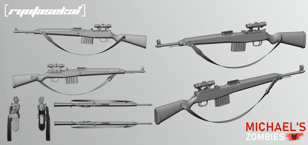 #RobloxDev #Blender3D

first model for Michael's Zombies--Gewehr 43