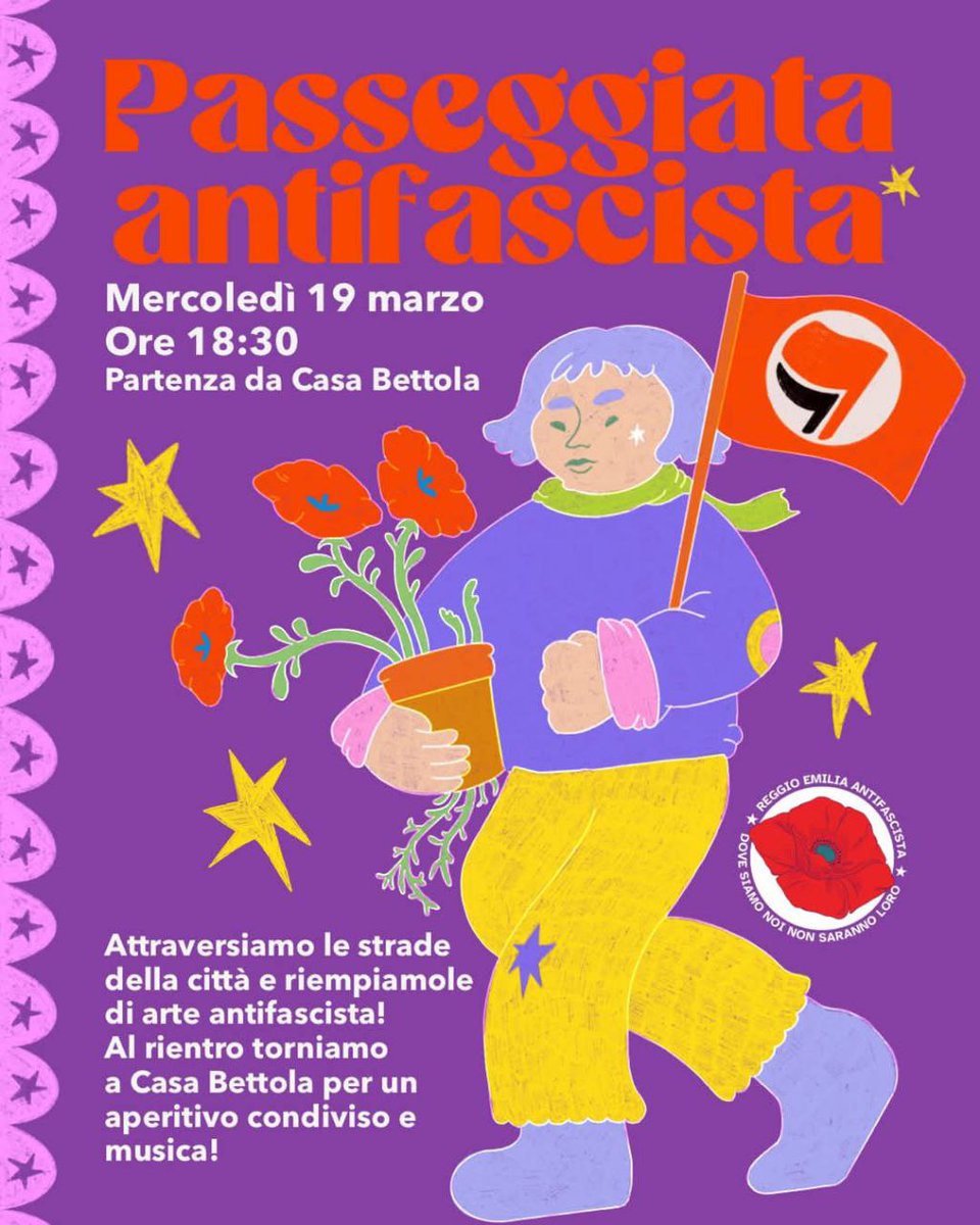 🌹 Questa sera ore 18:30!

Le strade sono di chi lotta per una città di diritti e libertà. Nessuno spazio e agibilità per i fascisti, nelle strade e nelle piazze.
✊🏻 Verso la grande mobilitazione Antifascista di domenica 30 Marzo

DOVE SIAMO NOI NOM SARANNO LORO.