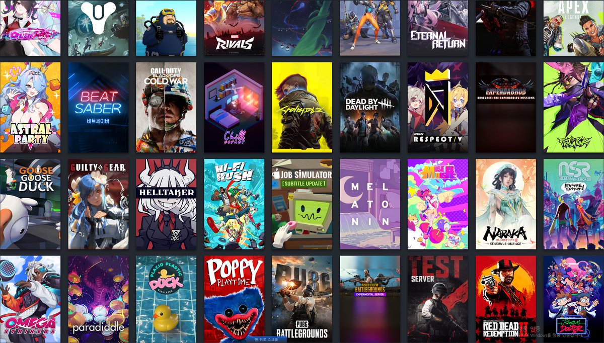 #게임계_트친소
#스팀_트친소

슈팅, 리겜 좋아하는 오탁구 입니다 ᐕ
요즘은 vr 하고있어요!
겜 같이하실분 구해요🥹 디코도 짱좋아해요!
흔적 무멘팔 :>