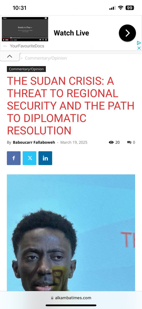 Is Sudan another forgotten conflict? 

Does the international community have a responsible in this conflict? 

Should Africa remain a scar in the conscience of Humanity? 

alkambatimes.com/the-sudan-cris…