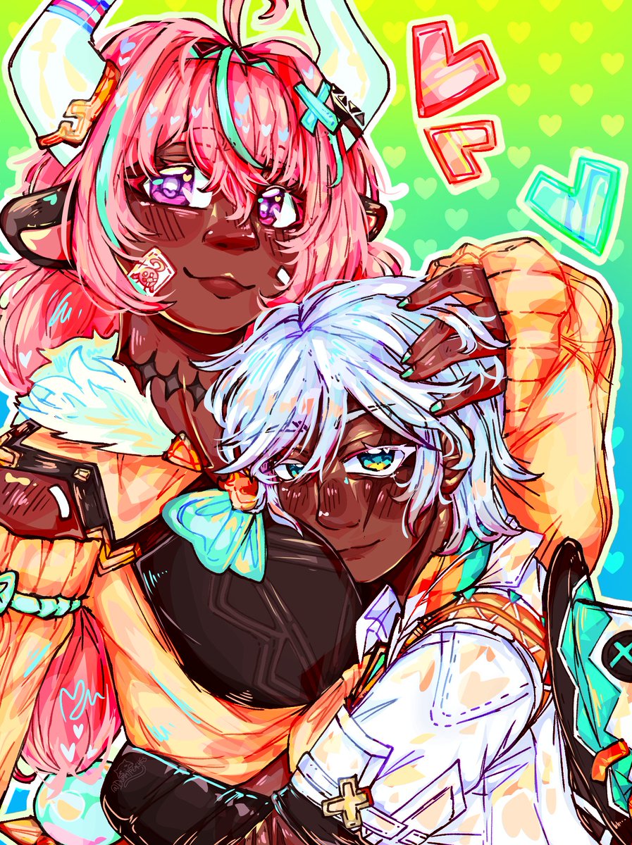 Dummypeaches's tweet photo. Now that Ifa was officially revealed I could draw beloved #Ifaresa in their full glory!! 🩷🩷🩷

#Genshinfanart #Varesa #Ifa #varesagenshinimpact #ifagenshin https://t.co/cO4Q4oYwlu