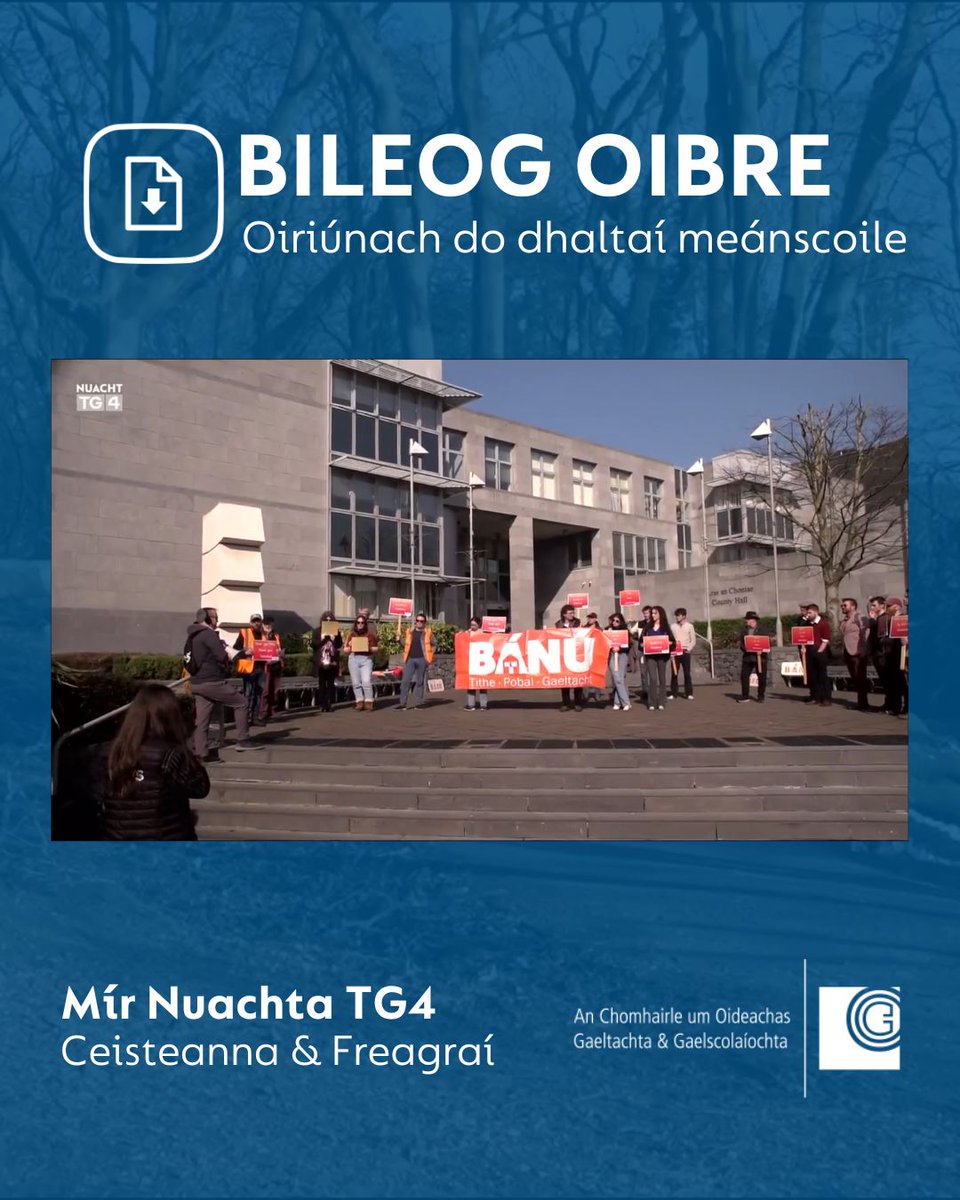 FoghlaimTG4's tweet photo. Cad a dhéanfá an tseachtain i ndiaidh Sheactain na Gaeilge ach cúrsaí Gaeilge a phlé níos mó? ☘️

Cabhróidh ár gcuid míreanna nuachta libh é sin a dhéanamh 📰📰📰

#gaeilge #irishlanguage #irishlanguagelearners #irishteacher #múinteoir https://t.co/Fl1C3F0HQQ