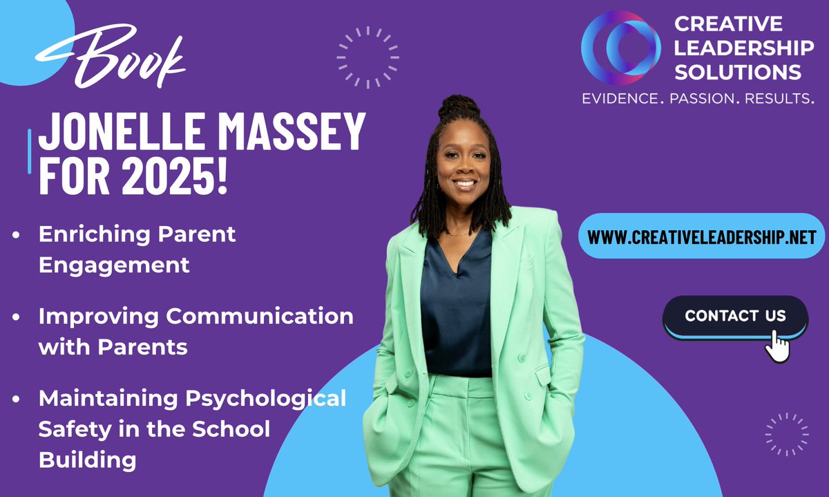 Our featured keynoter, Jonelle Massey, has 23 years of experience as a school counselor and is a nationally certified licensed mental health therapist.
Connect with us today to learn more about our keynoters, their topics, and availability at conta.cc/4br2z7C