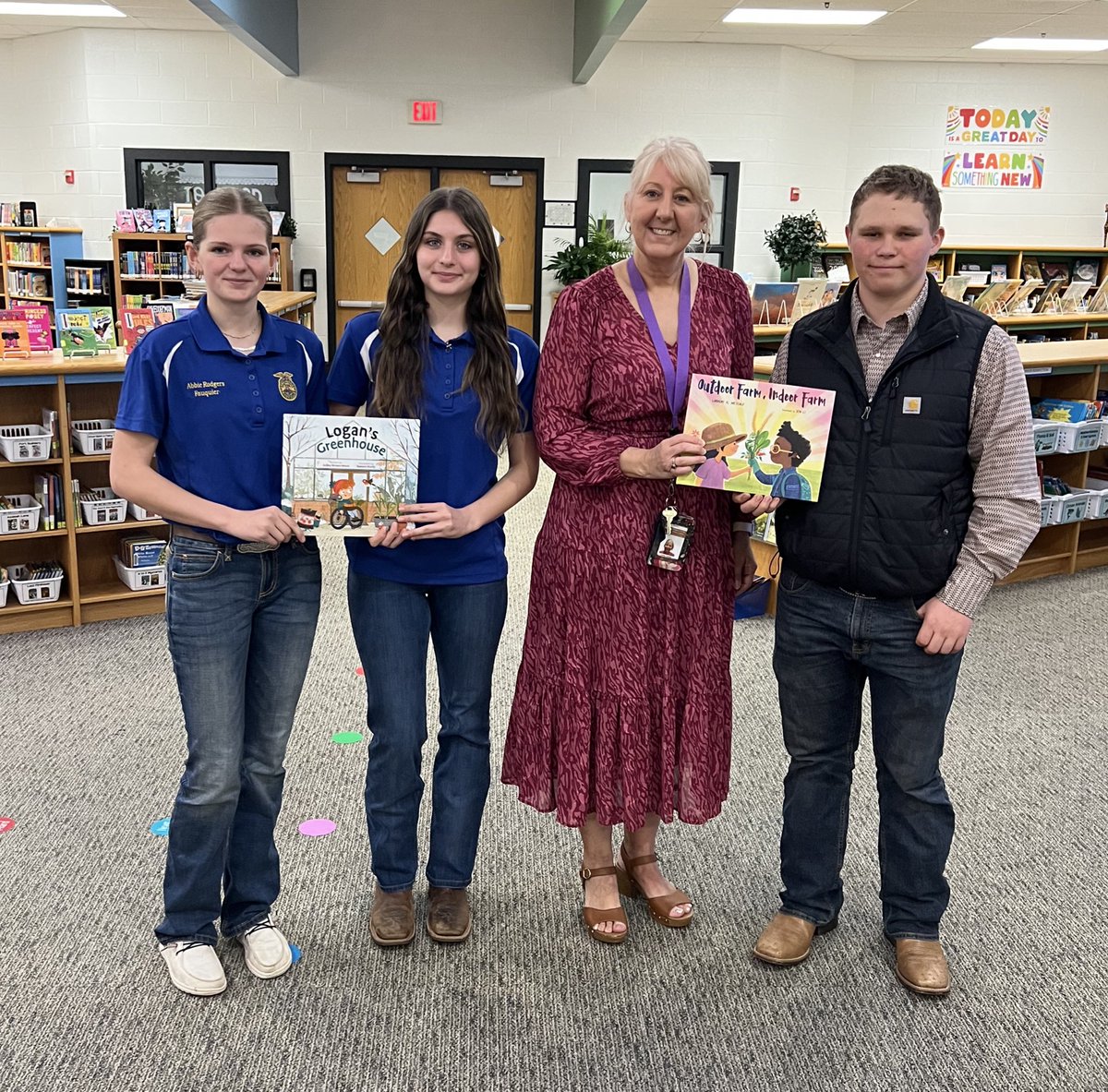 Linda Hume (@lindahume10) on Twitter photo Huge thank you to <a href="/fauquierhs/">fauquierhsnews</a> FFA students who delivered new books to <a href="/JGB_Library/">JGB_Library</a> to celebrate #AgricultureLiteracyWeek.
THANK YOU for your generosity! Huge thank you to <a href="/fauquierhs/">fauquierhsnews</a> FFA students who delivered new books to <a href="/JGB_Library/">JGB_Library</a> to celebrate #AgricultureLiteracyWeek.
THANK YOU for your generosity!