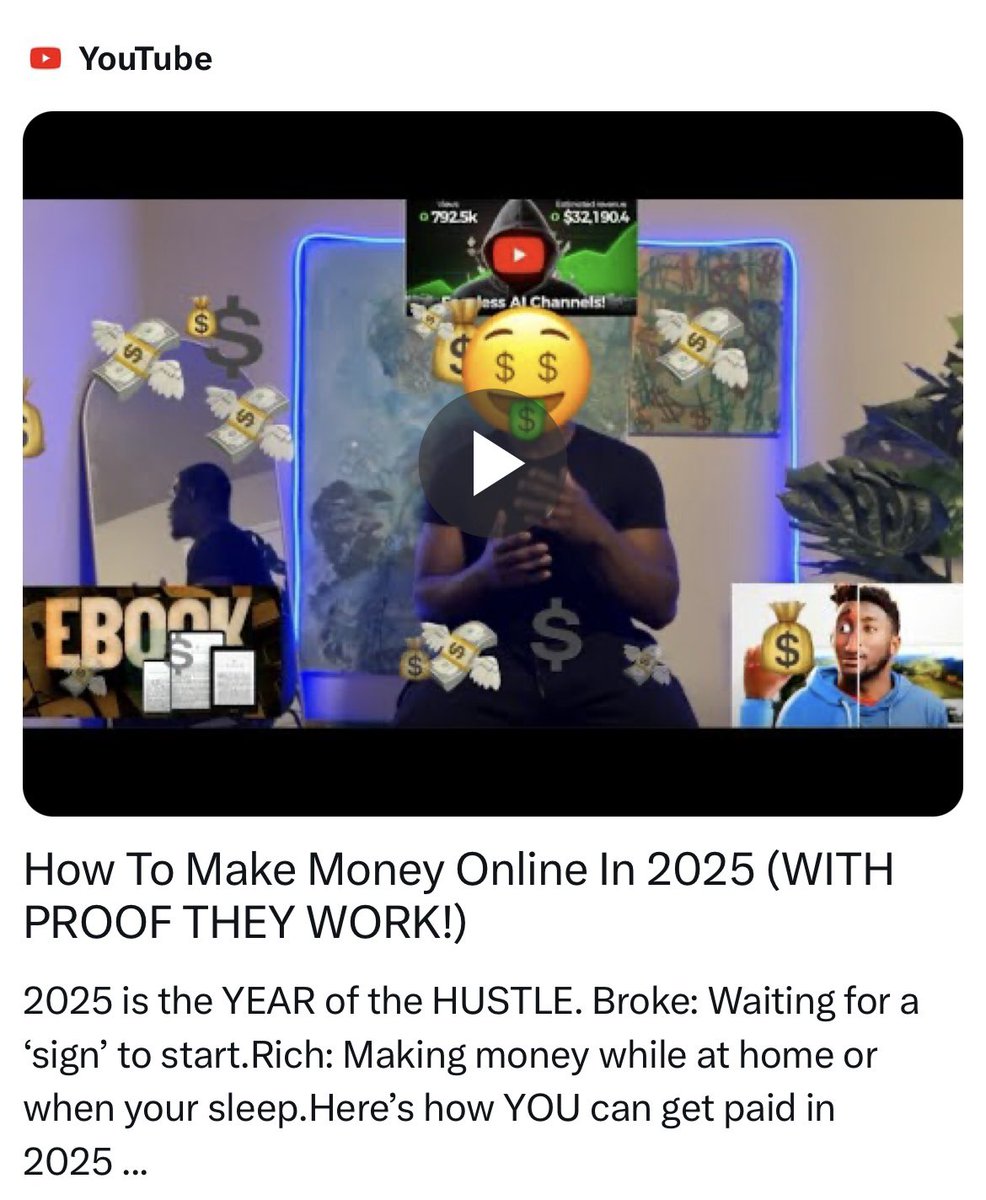 DevinBur's tweet image. How To Make Money Online In 2025 (WITH PROOF THEY WORK!) youtu.be/huNzxEPkPTs?si… via @YouTube