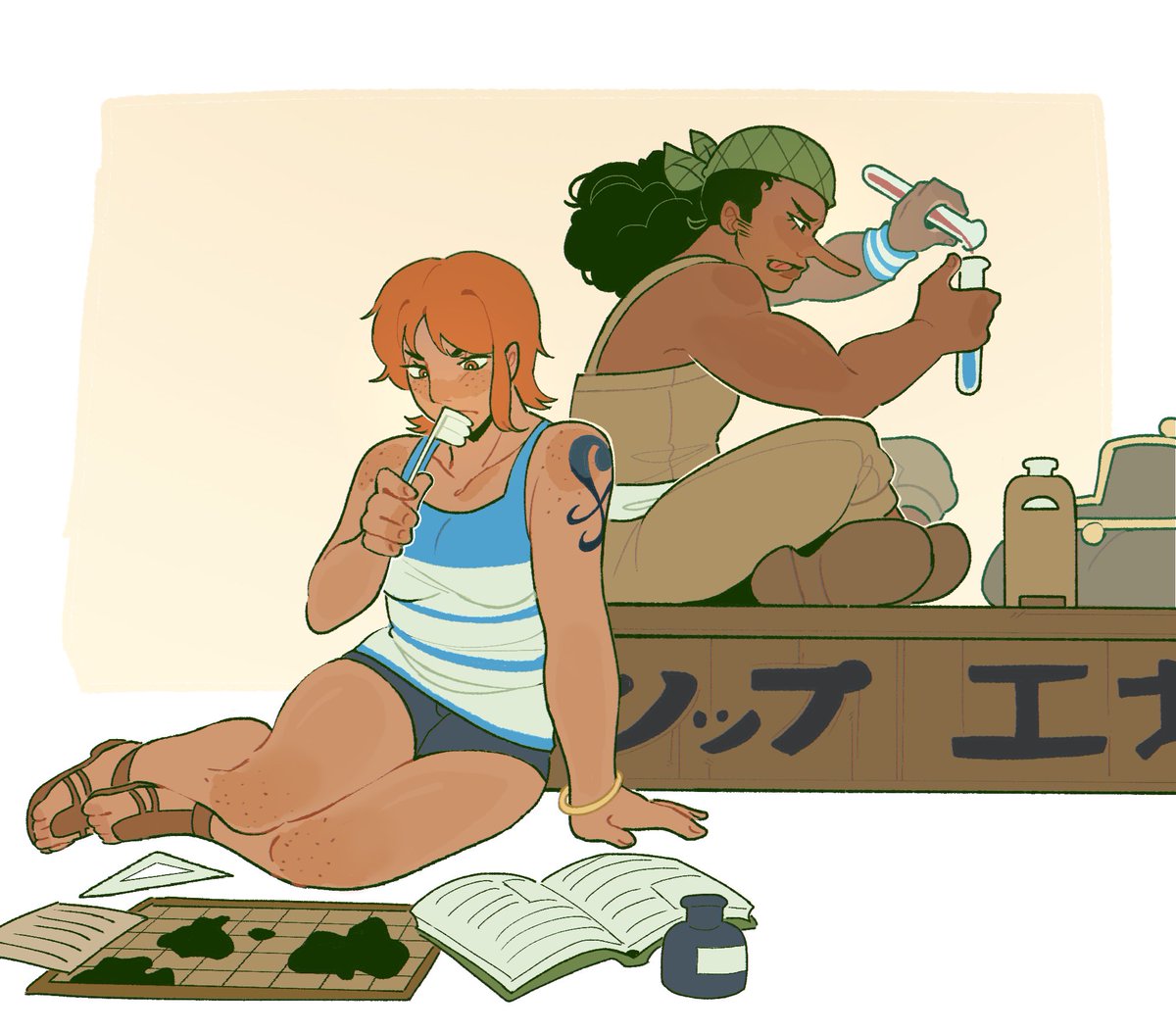 mailboxxi_'s tweet photo. parallel playing #ONEPIECE https://t.co/B5V7IEgZZq