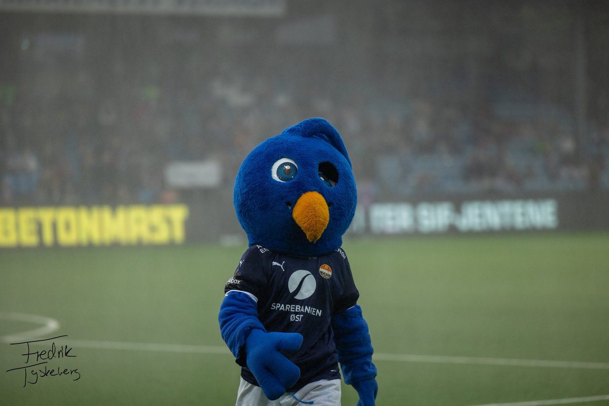 Har aldri lagt merke til det før, men det er noe herlig Drammensk over at maskoten til Godset oser av type som slåss på byen.