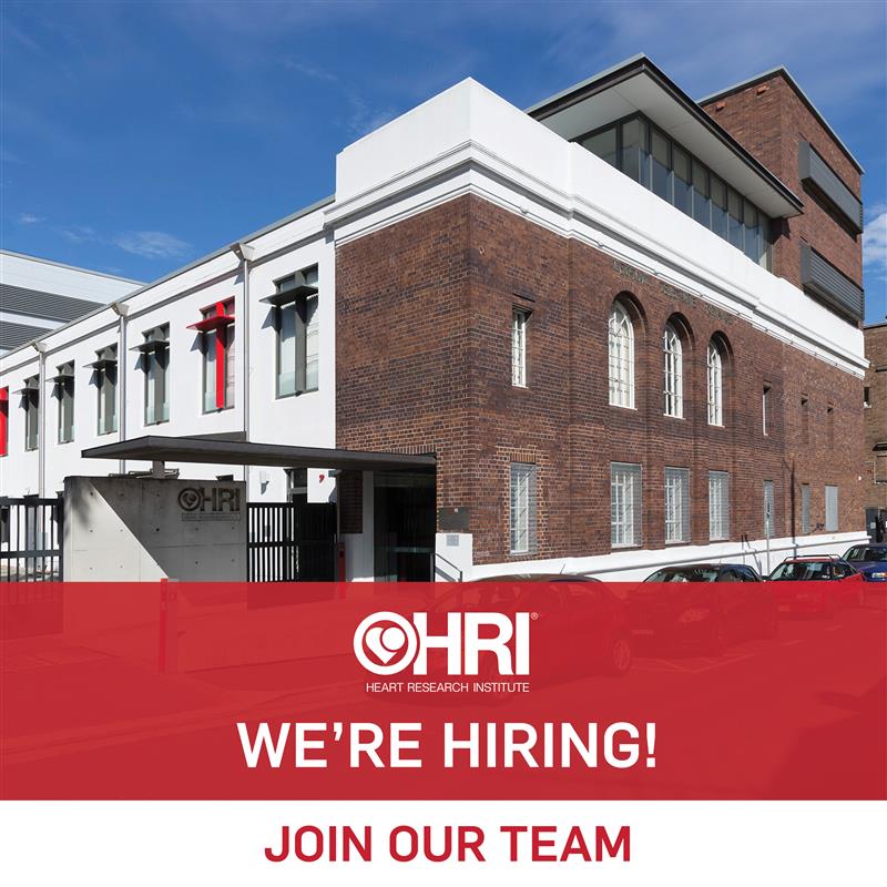 Heart Research Institute (@hriaust) on Twitter photo WE ARE #hiring! 🔬🧪🧑🔬
HRI is looking for a Research Assistant to join the new Heart Muscle Group led by the amazing <a href="/ProfJRMcMullen/">Prof Julie McMullen</a>. The group focus is to prevent and treat #heartdisease and cardio-oncology.
Apply now and share: bit.ly/3RkeMBF WE ARE #hiring! 🔬🧪🧑🔬
HRI is looking for a Research Assistant to join the new Heart Muscle Group led by the amazing <a href="/ProfJRMcMullen/">Prof Julie McMullen</a>. The group focus is to prevent and treat #heartdisease and cardio-oncology.
Apply now and share: bit.ly/3RkeMBF