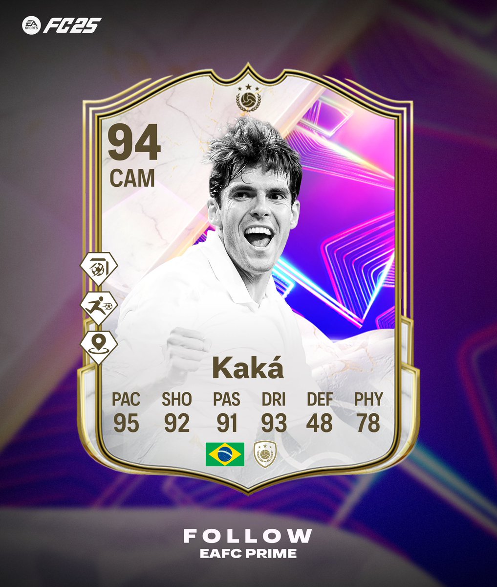 EAFC PRIME (@eafc_prime) on Twitter photo 🇧🇷Kaka Coming Dreamchasers🔥✨️
🚨Stats Prediction🚨
🪄Follow us for More <a href="/eafc_prime/">EAFC PRIME</a>
#FC25 | #EAFC25 🇧🇷Kaka Coming Dreamchasers🔥✨️
🚨Stats Prediction🚨
🪄Follow us for More <a href="/eafc_prime/">EAFC PRIME</a>
#FC25 | #EAFC25