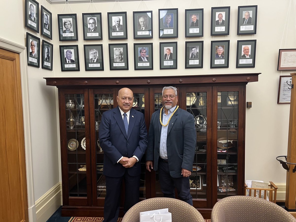 Great meeting this morning with Green Party MP Hon Teanau Tuiono re his bill on visa free for Pasifika people. Fiji strongly supports his initiative.