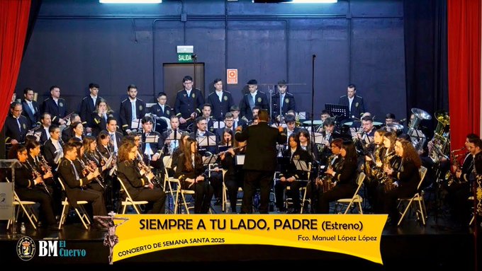 Estreno Marcha «Siempre a tu lado» por la BM de El Cuervo