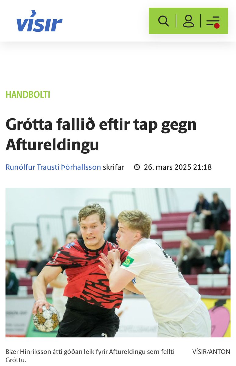 Grótta er ekki fallið úr Olís deildinni. Það er umspil snillingar