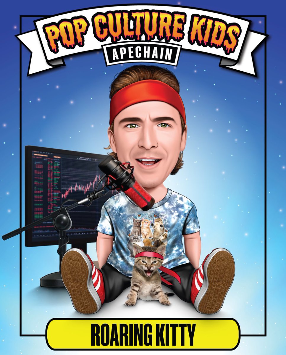 PCK_eth's tweet image. Pop Culture Kids coming to $APE #APECHAIN - 100 Characters, 2000 NFTs