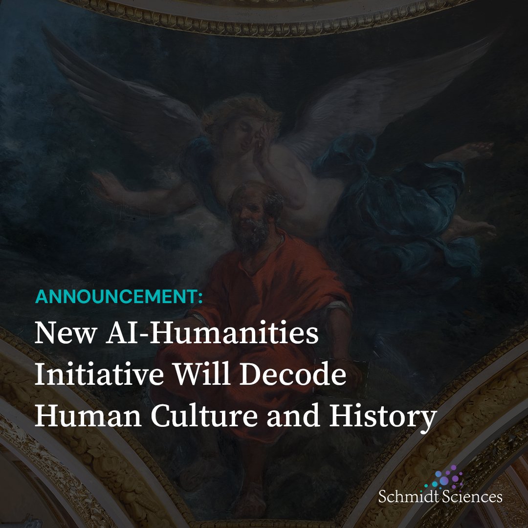Schmidt Sciences (@schmidtsciences) on Twitter photo “We study humanities for much the same reason we study science: to gain knowledge of our world and our role within it.” —Wendy Schmidt
Our new Humanities and AI Virtual Institute program is now accepting EOIs. Learn more and apply: schmidtsciences.org/humanities-and… “We study humanities for much the same reason we study science: to gain knowledge of our world and our role within it.” —Wendy Schmidt
Our new Humanities and AI Virtual Institute program is now accepting EOIs. Learn more and apply: schmidtsciences.org/humanities-and…