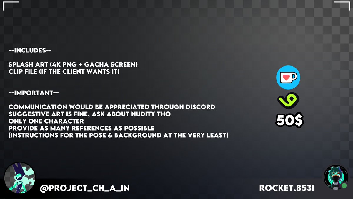Project_CH_a_IN's tweet image. Splash Art Comissions Available on Ko-Fi and #VGen 

⬇️⬇️⬇️LINKS⬇️⬇️⬇️
ko-fi.com/c/4053d423a9

vgen.co/Rocket_PChain/…
⬆️⬆️⬆️LINKS⬆️⬆️⬆️

#Commission #art #VGenComm