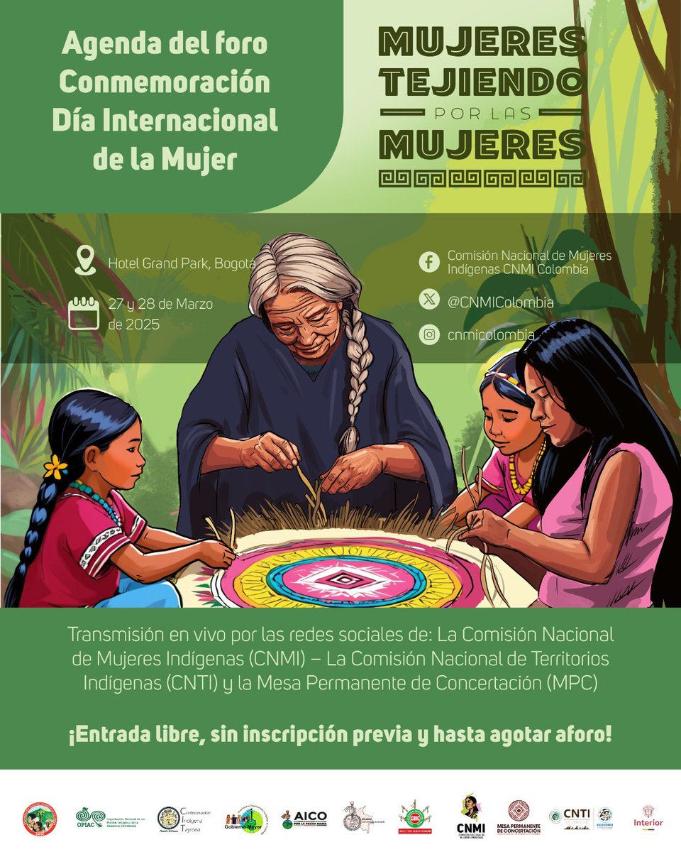 Comisión Nacional de Mujeres Indígenas -Colombia tweet media