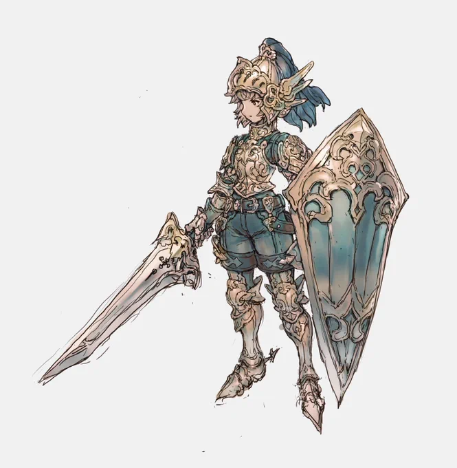 onion knight lookin' -ish sketch: