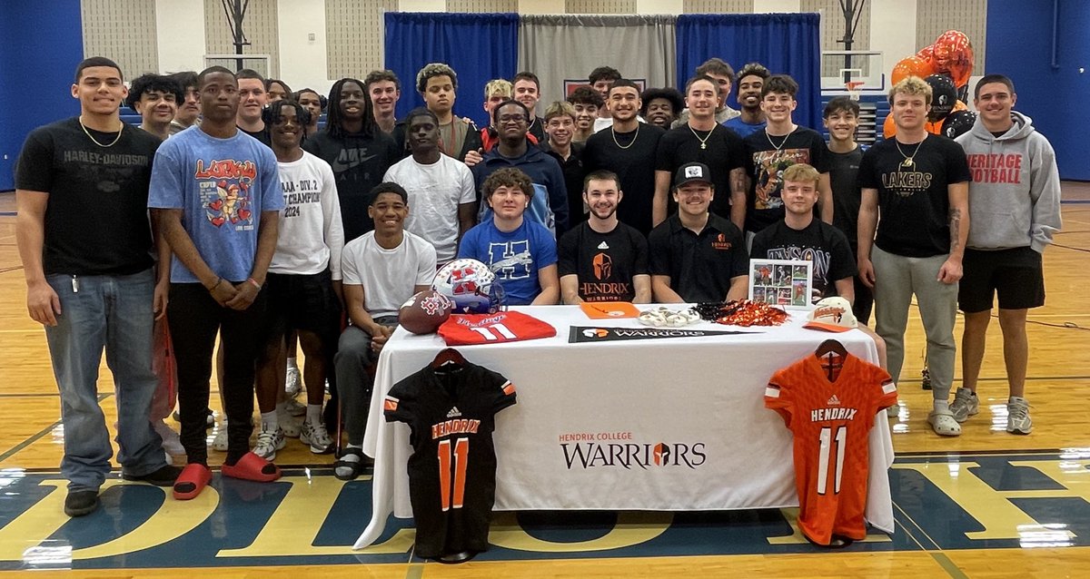 Heritage Football (@heritageftball) on Twitter photo Congratulations to <a href="/R_Satterwhite11/">Ryan Satterwhite</a> and <a href="/coopfarnsworth/">cooperfarnsworth__</a> on their Signing day!
Both Jaguars have signed to play for <a href="/HendrixFootball/">#WeAreWarriors</a>.
We are proud of you guys, and know you will do great things at the next level.
#FIGHT #GD2BAJ Congratulations to <a href="/R_Satterwhite11/">Ryan Satterwhite</a> and <a href="/coopfarnsworth/">cooperfarnsworth__</a> on their Signing day!
Both Jaguars have signed to play for <a href="/HendrixFootball/">#WeAreWarriors</a>.
We are proud of you guys, and know you will do great things at the next level.
#FIGHT #GD2BAJ