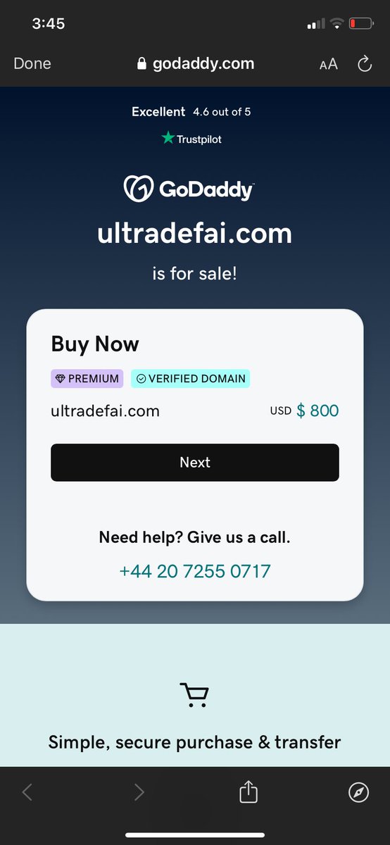 I’m selling UltraDefAi.com for $800
#defi #defai #domain #domainsales