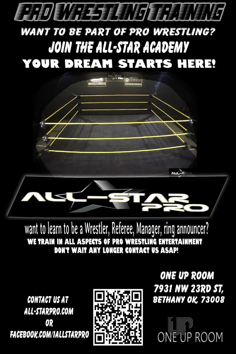 Want to get a Foot in the Wrestling Game? Join us as we build a new generation of talent! Send us a message.