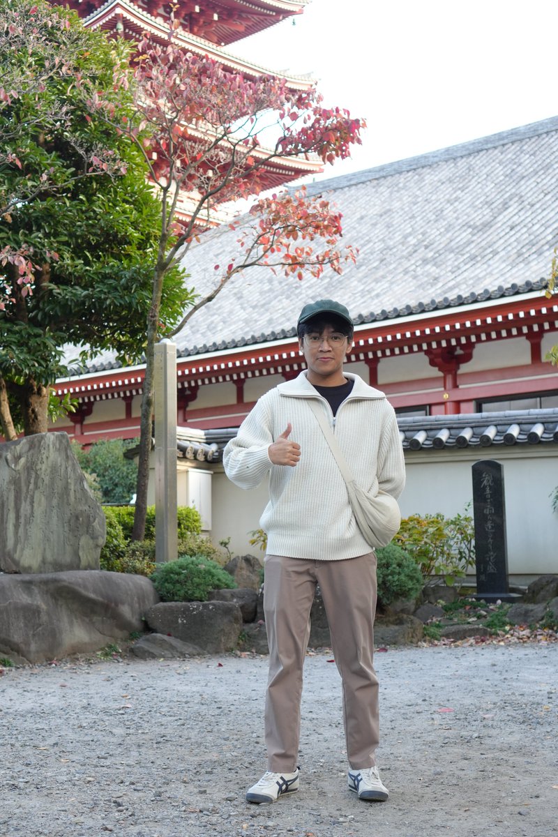 carlo_taleon's tweet image. Demos were so good, pulled the trigger with that ChatGPT Plus. Here's a photo of me in 🇯🇵 Asakusa, Sensō-ji last November. Perfect for the Ghibli vibes.
