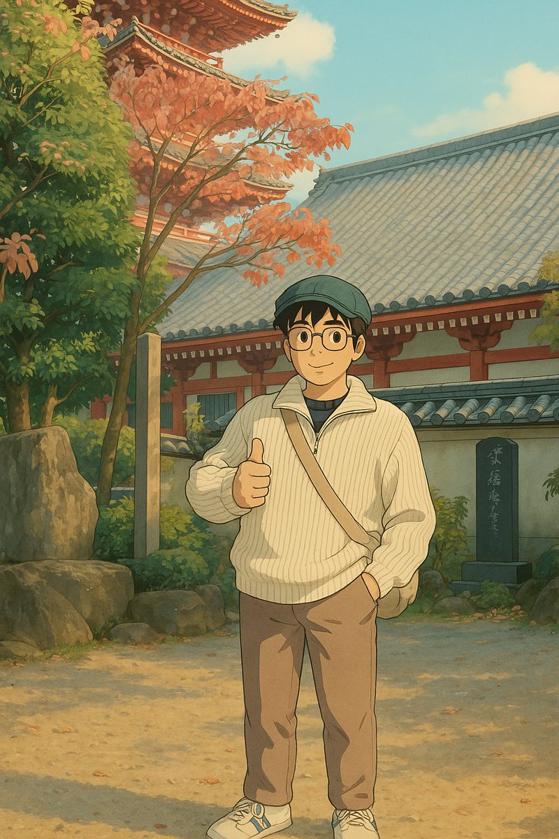 carlo_taleon's tweet image. Demos were so good, pulled the trigger with that ChatGPT Plus. Here's a photo of me in 🇯🇵 Asakusa, Sensō-ji last November. Perfect for the Ghibli vibes.