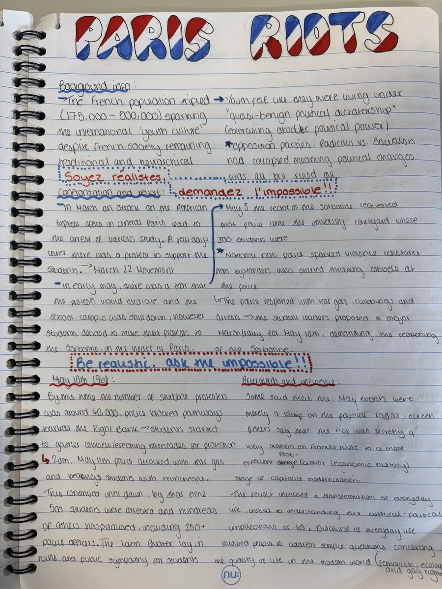 Just look at this beautiful piece of homework, from one of my Y12 students 😍
