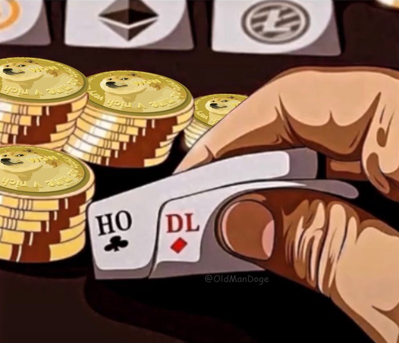 old_soon's tweet image. Players know to Hodl Doge 💪🐶💯