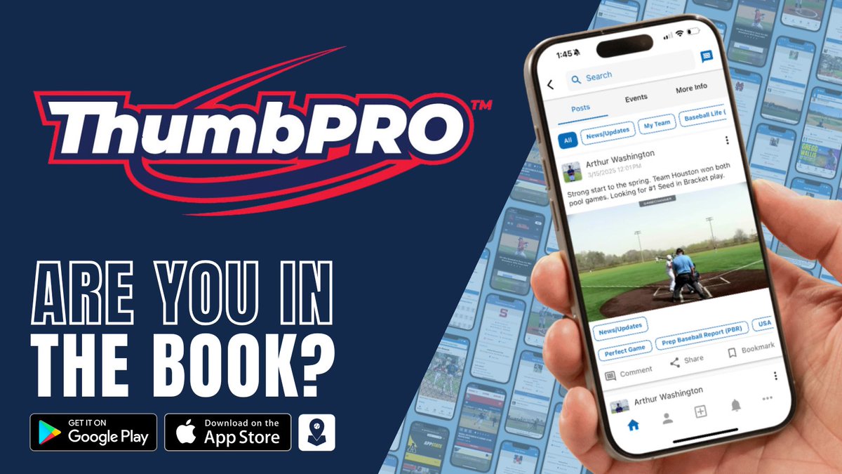 Baseball Bluebook App™ (@bsblbluebook) on Twitter photo Who wants a ThumbPro? 👍
Post your latest highlight in the Baseball Bluebook App and get selected to win a ThumbPro!
🙌First winner!
<a href="/lowandaway20/">Arthur Washington</a>
Check em out!👇
Use 'Bluebook' for 16% off
baseballthumbguard.com
#Uncommitted #Buncommitted Who wants a ThumbPro? 👍
Post your latest highlight in the Baseball Bluebook App and get selected to win a ThumbPro!
🙌First winner!
<a href="/lowandaway20/">Arthur Washington</a>
Check em out!👇
Use 'Bluebook' for 16% off
baseballthumbguard.com
#Uncommitted #Buncommitted