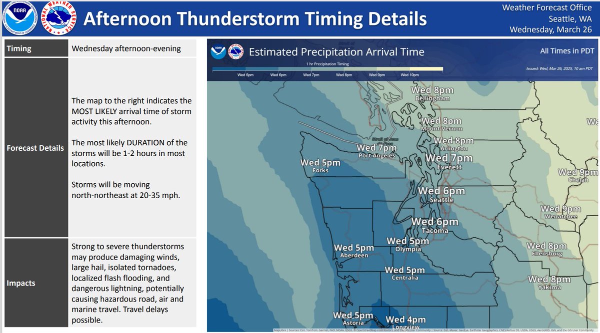 SIGNIFICANT WEATHER UPDATE
Here's the latest information from the National Weather Service regarding the predicted wild weather forecasted for this evening.

Be safe!

More resources: weather.gov/safety/thunder…
