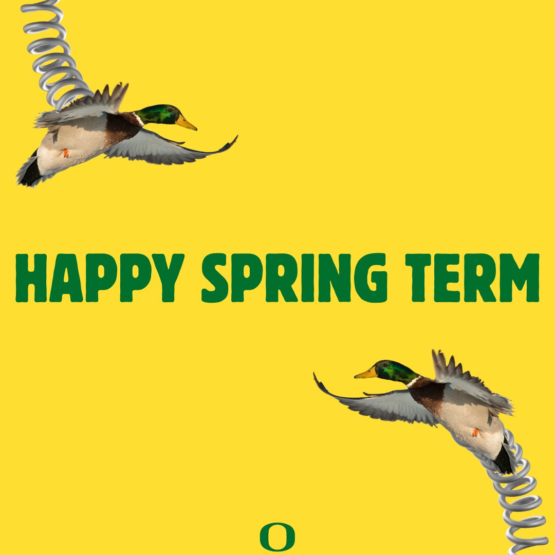 UOregonFinAid's tweet photo. Get ready to spring into the term, Ducks! Make sure your financial aid is set to spring into your account!
¡Prepárense para el comienzo del trimestre, Patos! ¡Asegúrense de que su ayuda financiera esté lista para llegar a sus cuentas esta primavera! 🦆🌺⏩#uoregon #spring #OSFAS https://t.co/9GShOMndb3