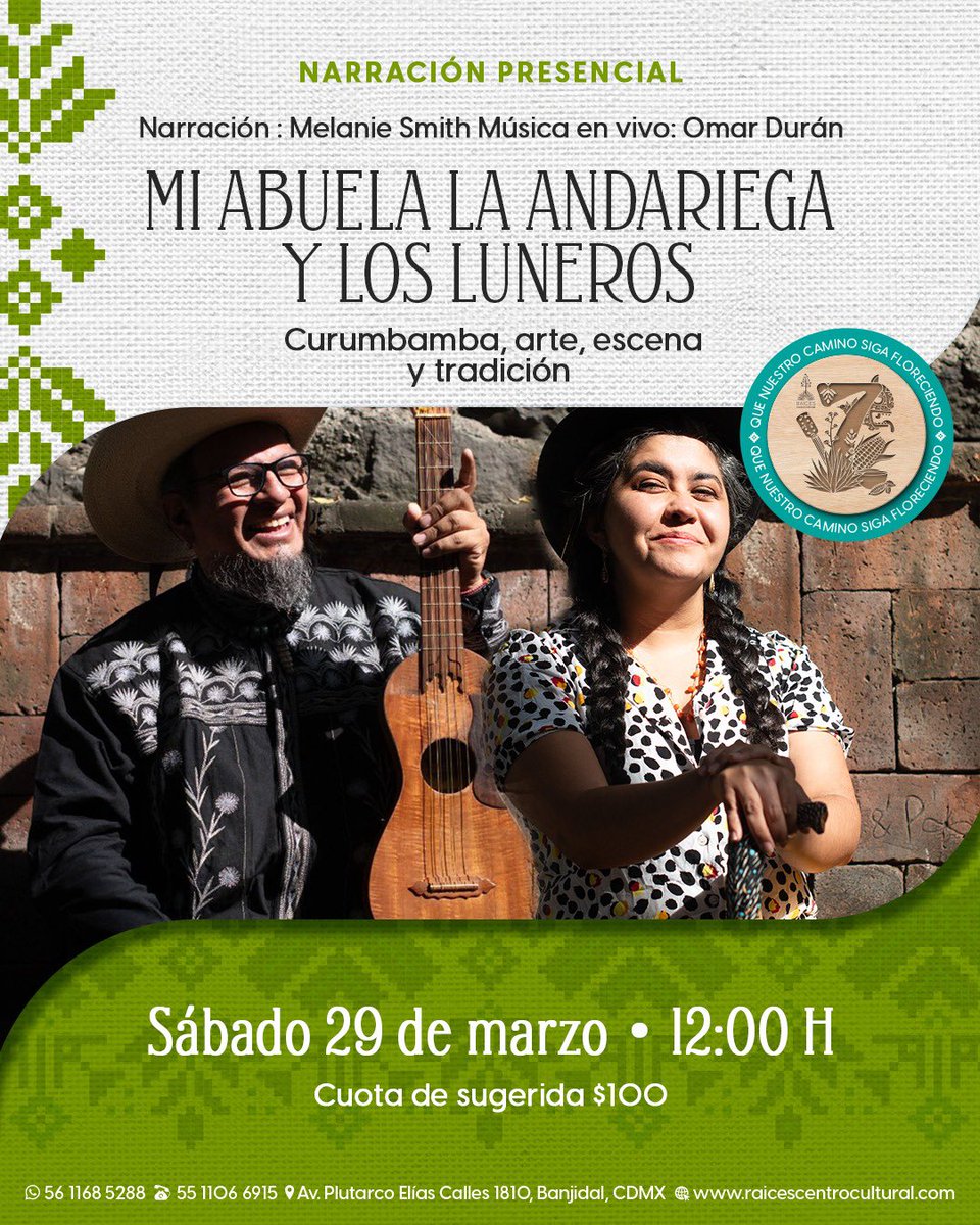 Les compartimos la agenda cultural para esta semana ¡reserva tu lugar!