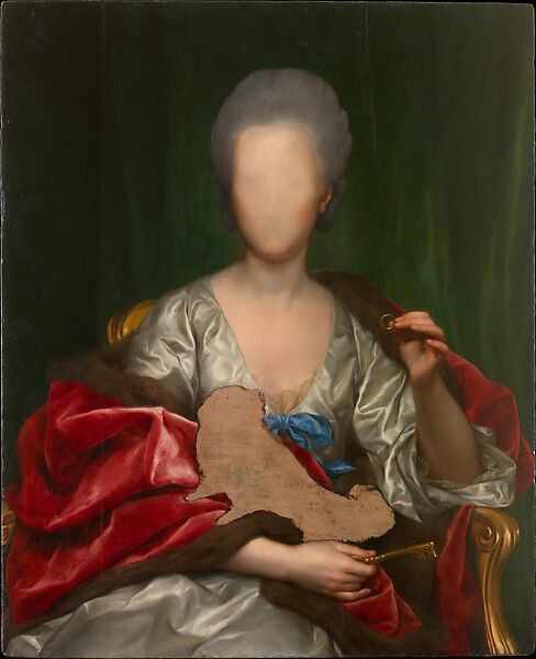 No, esta imagen no está manipulada

Se trata del retrato-inacabado-que Mengs realizó en 1775 de Mariana de Silva-Bazán y Sarmiento, duquesa de Huéscar, escritora y pintora

Una imagen de lo más sugerente si tenemos en cuenta que no se conserva ninguna obra suya
