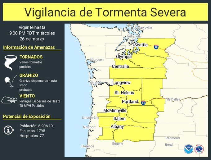 Severe Storm Surveillance has been issued for