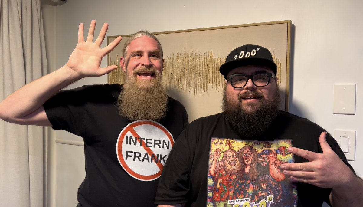 2000inch's tweet image. There will be no new inch episode today, but the guys will be back soon as we continue our interview with Mike Solton.
Lest you worry, Intern Frank still has to work. He’s busy recreating weasel stomping sounds with all the vegetables he found in Dave and Ethan’s refrigerators!