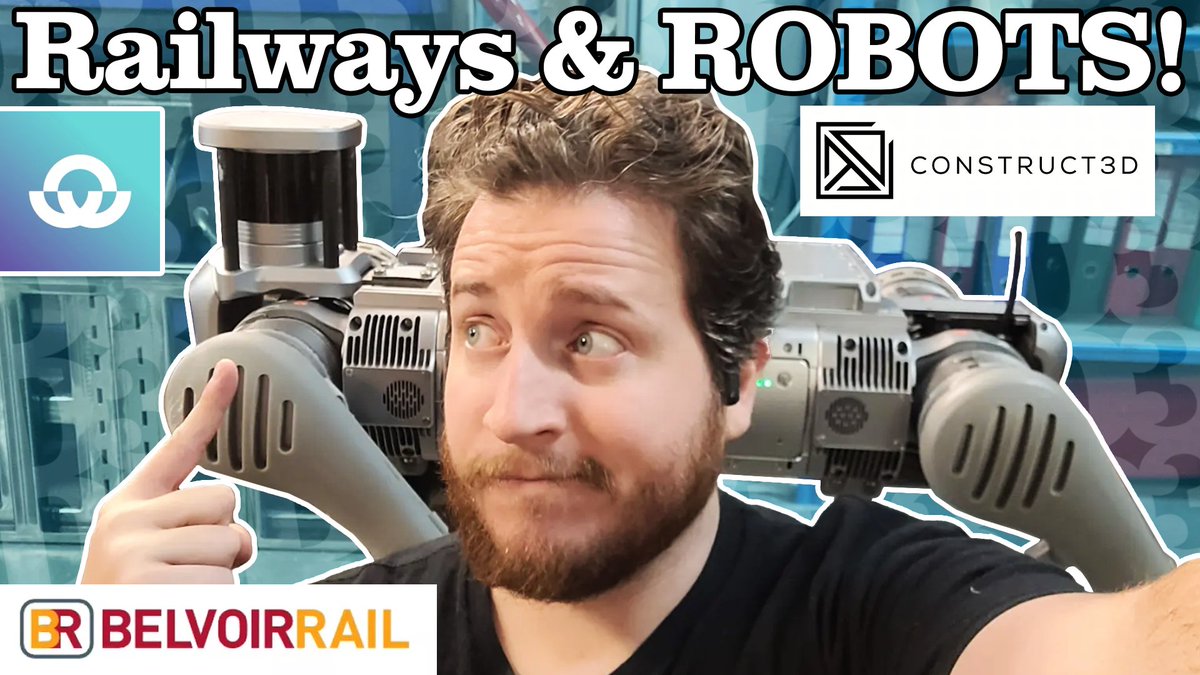 Grant @3D Musketeers #1440Makers (@3d_musketeers) on Twitter photo All aboard for an electrifying journey to <a href="/BelvoirRail/">Belvoir Rail</a> in the UK! Discover how they're revolutionizing railways with 3D printing and the deployment of robot dogs for intricate inspections. Don't miss today's video to see the future of rail technology! (Link in quote tweet) All aboard for an electrifying journey to <a href="/BelvoirRail/">Belvoir Rail</a> in the UK! Discover how they're revolutionizing railways with 3D printing and the deployment of robot dogs for intricate inspections. Don't miss today's video to see the future of rail technology! (Link in quote tweet)