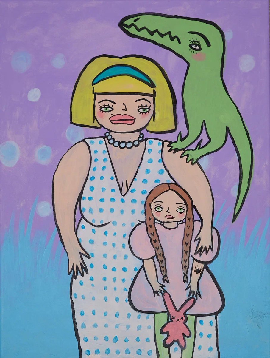 Vanilina777's tweet image. The "Family" is a powerful visual statement that balances between naive art and symbolism .Through the play of shapes, colors and details, VANILINA conveys the complex nature of family ties, their duality: protection and control, care and fear, warmth and alienation.