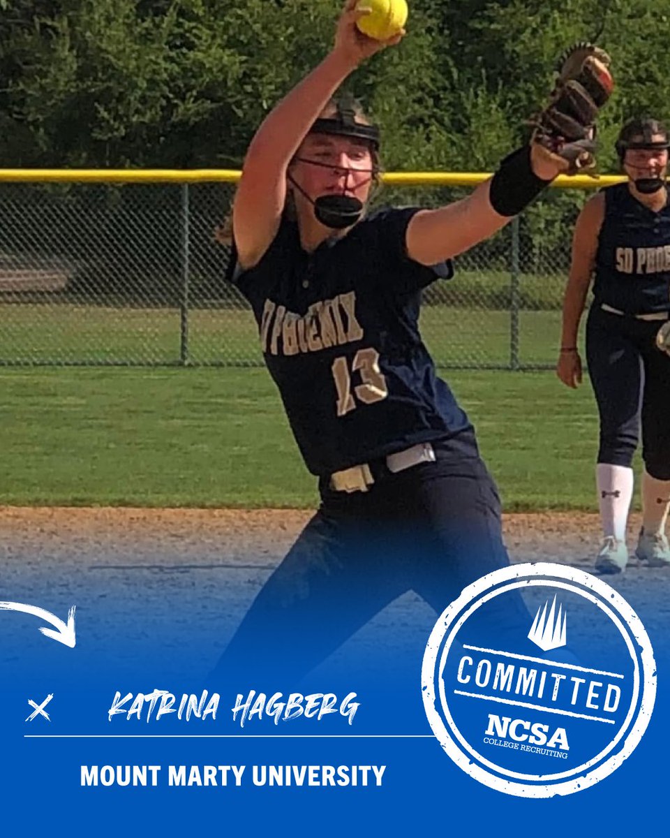 joycewellhoefer's tweet image. Congrats to RHP Katrina on her commitment to Mount Marty University   #NCSAcommit   @NCSA_Softball
