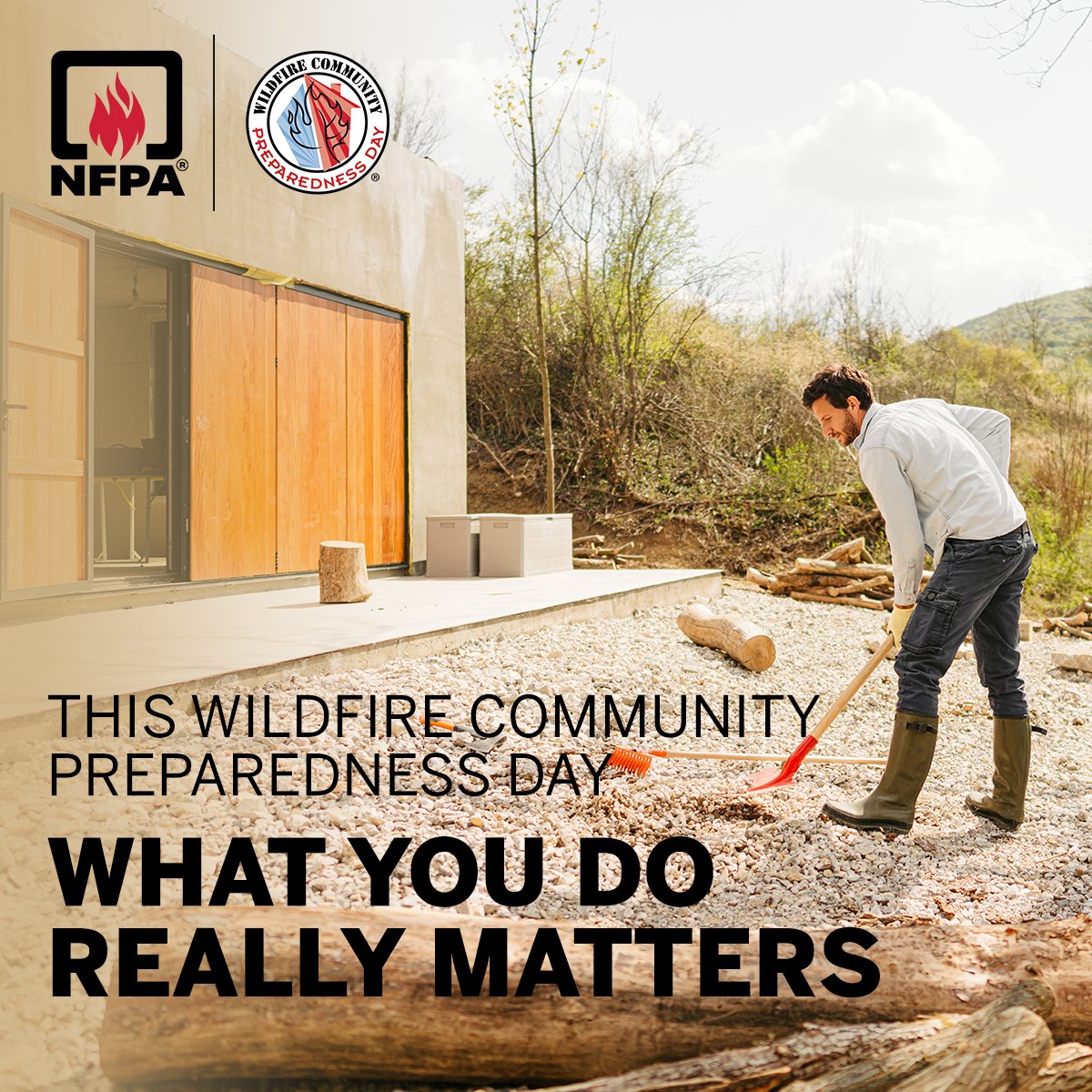#WildfirePrepDay2025 (Saturday, May 3) focuses on what residents can do on and around their homes to help protect against the threat of wildfires. Use this project ideas list to help create a plan for your home and neighborhood: bit.ly/4iCuuEl