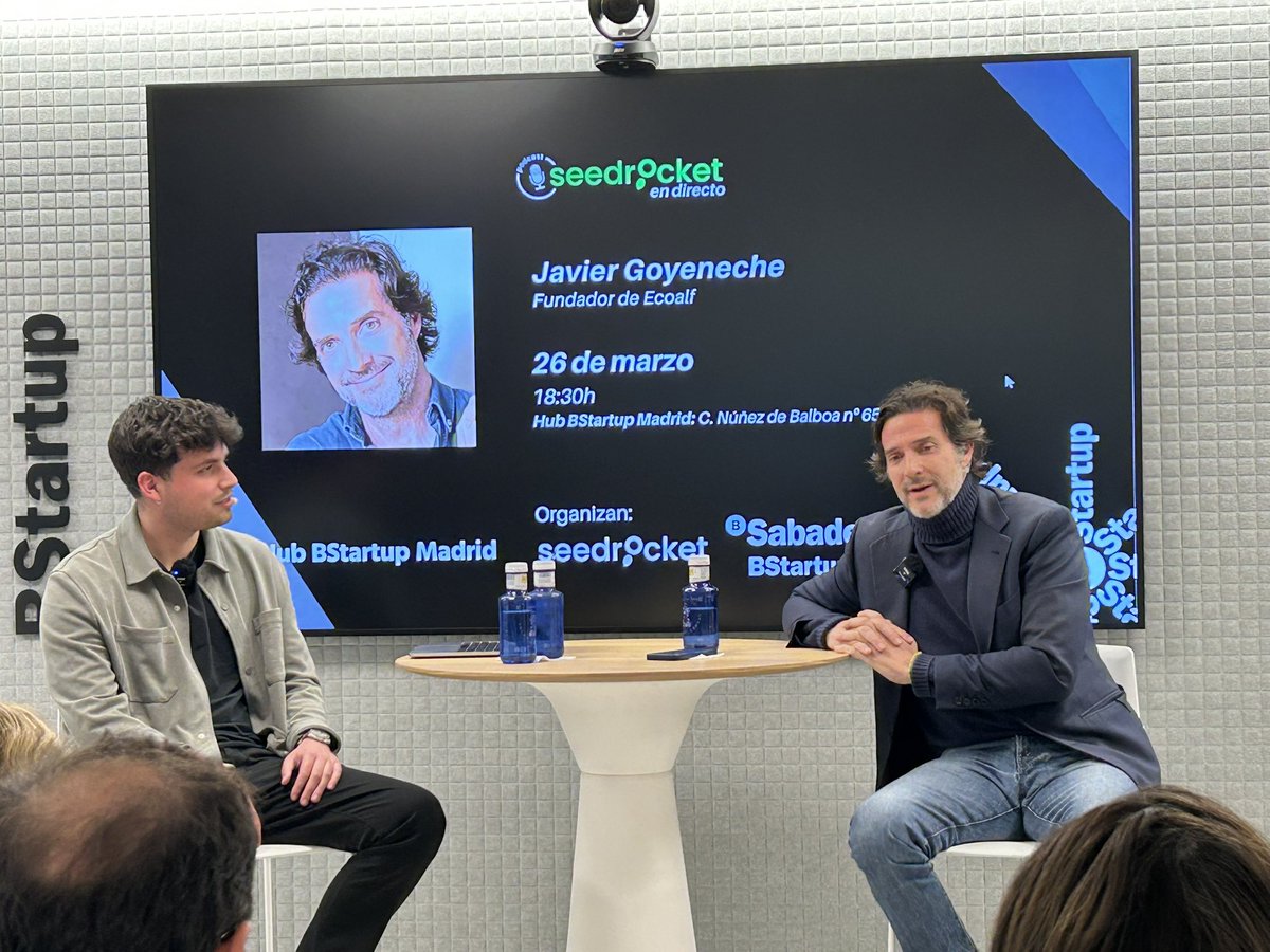 SeedRocket (@seedrocket) on Twitter photo Hoy tenemos la suerte de disfrutar en directo del podcast de <a href="/seedrocket/">SeedRocket</a> gracias a <a href="/BStartup/">BStartup</a> de <a href="/BancoSabadell/">Banco Sabadell</a> donde escucharemos la historia de <a href="/JavierGoyenech2/">Javier Goyeneche</a>, fundador de <a href="/ecoalf/">ECOALF</a> Hoy tenemos la suerte de disfrutar en directo del podcast de <a href="/seedrocket/">SeedRocket</a> gracias a <a href="/BStartup/">BStartup</a> de <a href="/BancoSabadell/">Banco Sabadell</a> donde escucharemos la historia de <a href="/JavierGoyenech2/">Javier Goyeneche</a>, fundador de <a href="/ecoalf/">ECOALF</a>