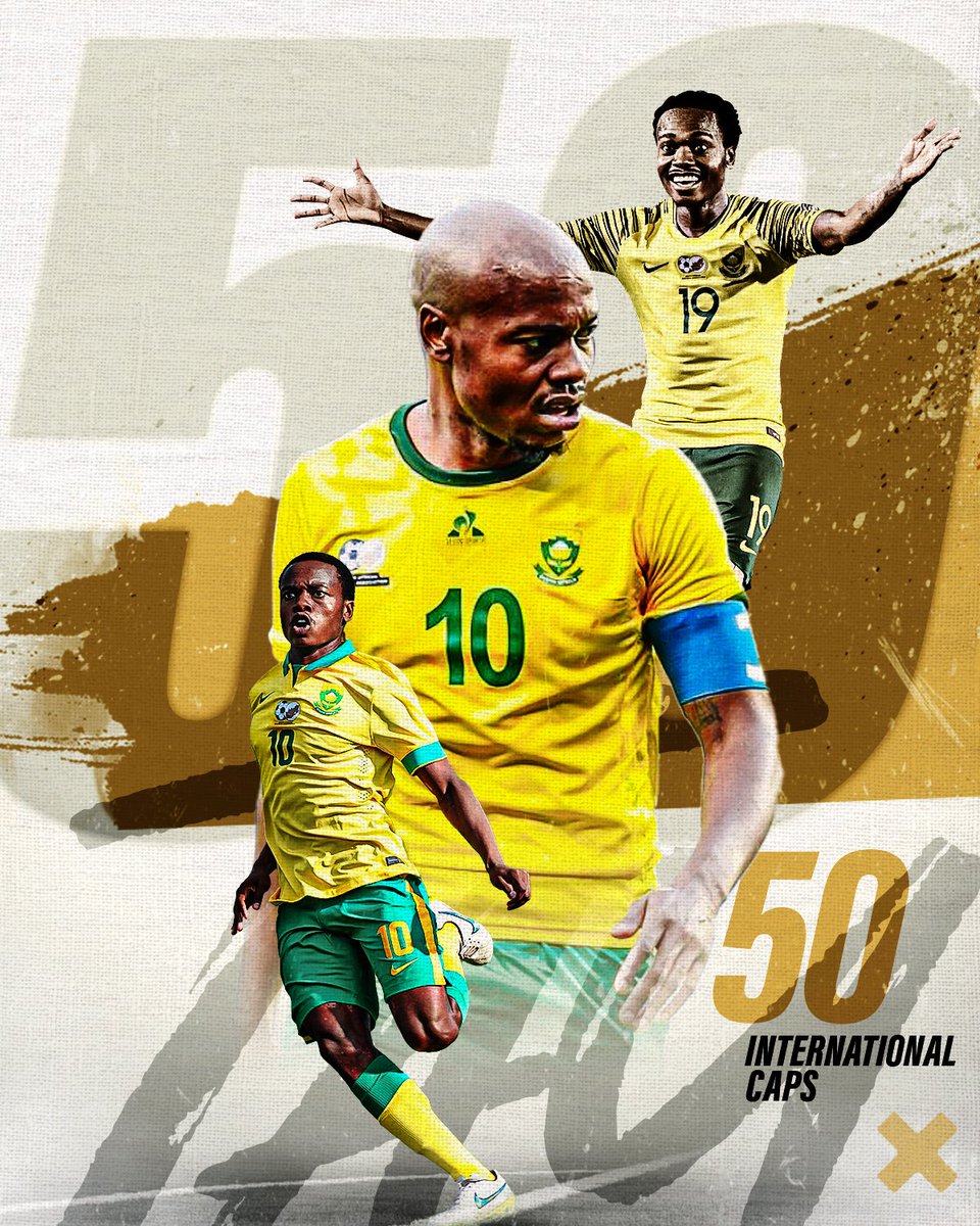 What an incredible journey it has been! From the first call-up to the 50th appearance, it has been an absolute honour to wear Bafana Bafana colours. Thank you to my teammates, coaches, and most importantly the fans who’ve supported me every step of the way.

Here’s to many more!