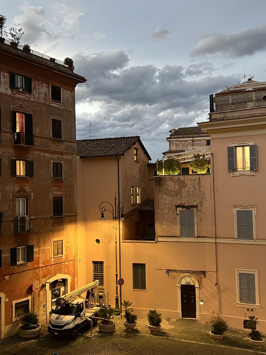 View from Rome office window on a Spring evening
