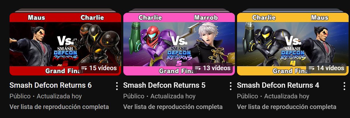 ¡Tenéis publicados los 3 últimos torneos (con retraso) en nuestro canal de YouTube! Gracias por la espera y nos vemos en el próximo 

SDR 4: youtube.com/playlist?list=…
SDR 5: youtube.com/playlist?list=…
SDR 6: youtube.com/playlist?list=…